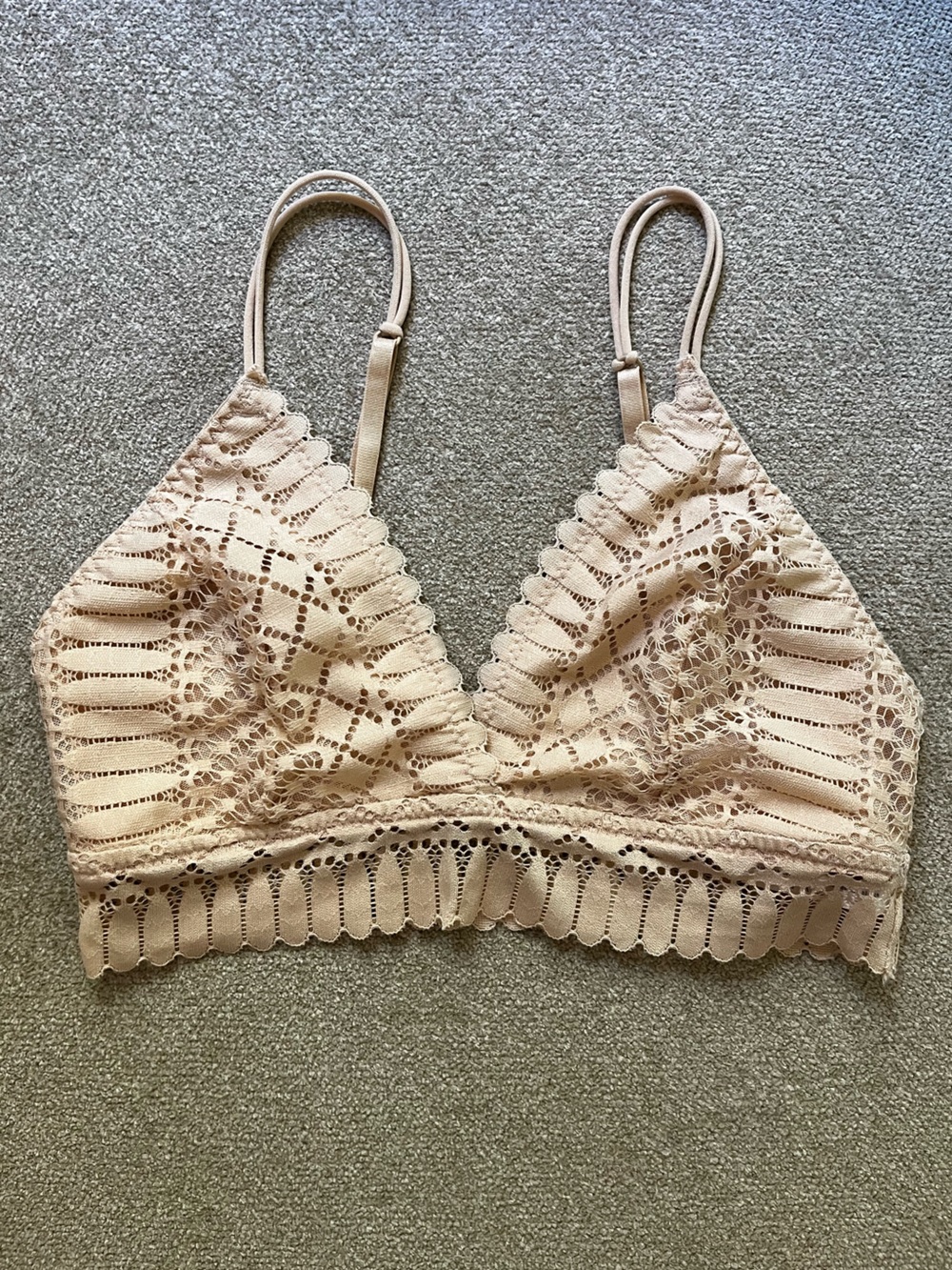 Anemone Cream Crochet Lace Bralette